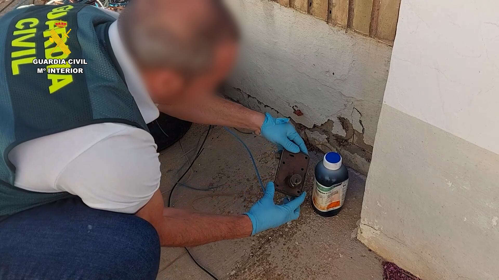 Agente de la Guardia Civil en la Operación Ropol