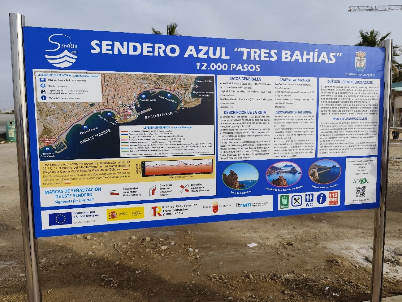 Águilas culmina con éxito el proyecto del Sendero Azul “12.000 Pasos Tres Bahías”.
