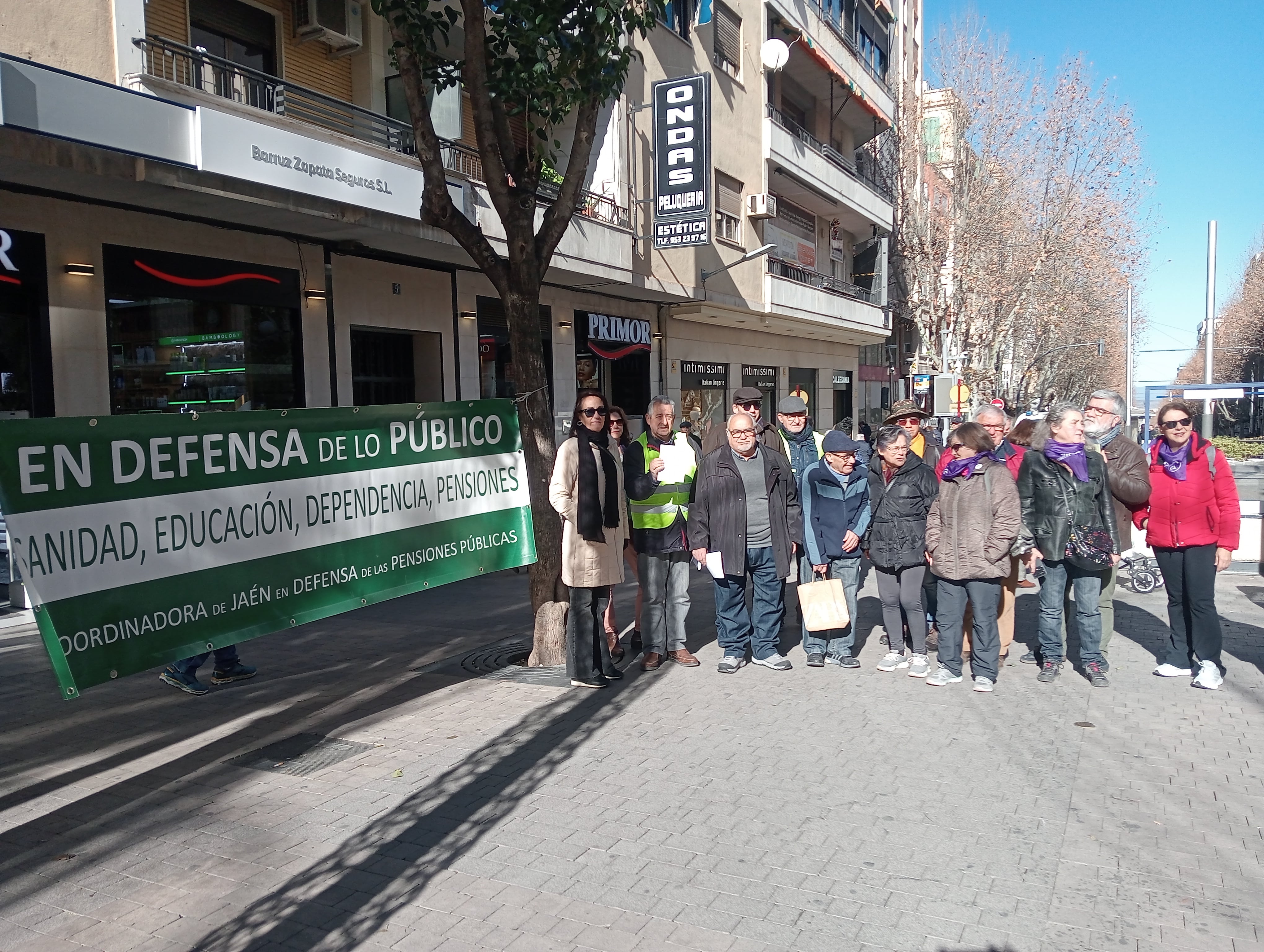 Concentración de la Coordinadora por la Defensa del Sistema Público de Pensiones