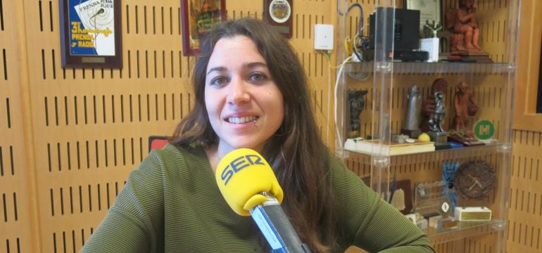 Laura Mingorance, portavoz de Podemos en Cádiz, en los estudios de Radio Cádiz