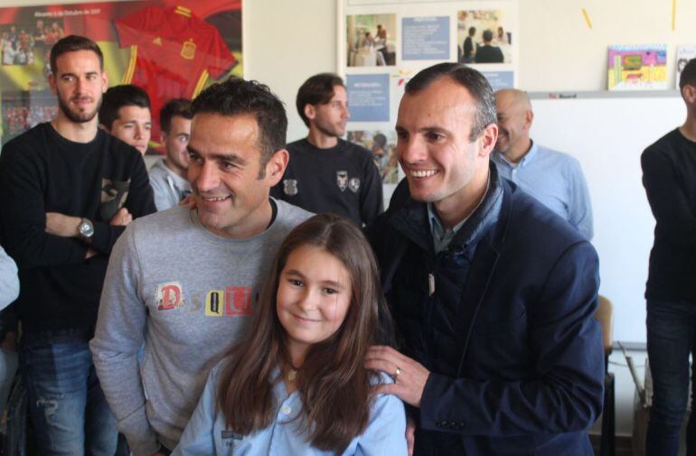 Juli y Peña en una acto en el hospital Universitario de Alicante