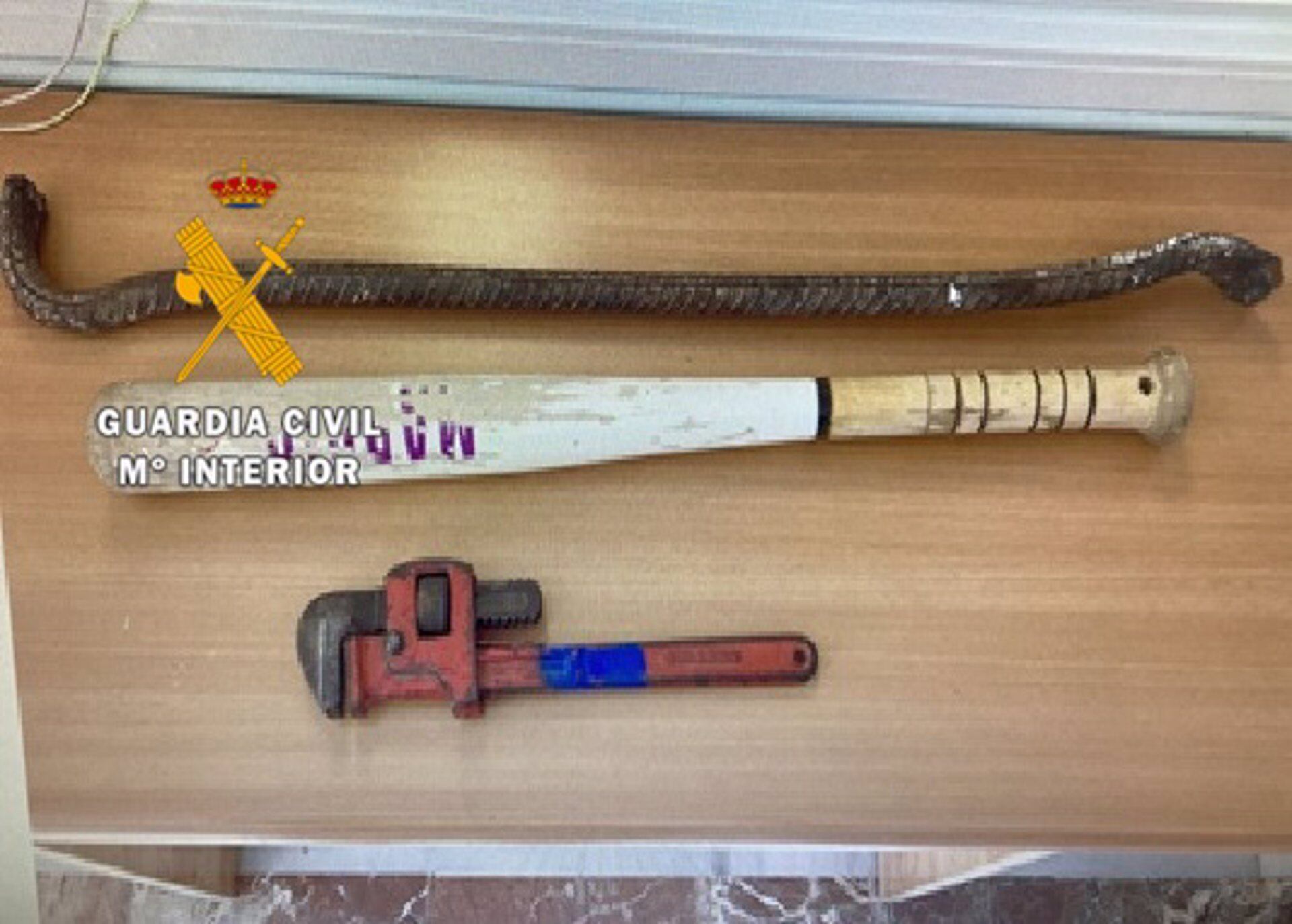 Herramientas intervenidas a los ladrones