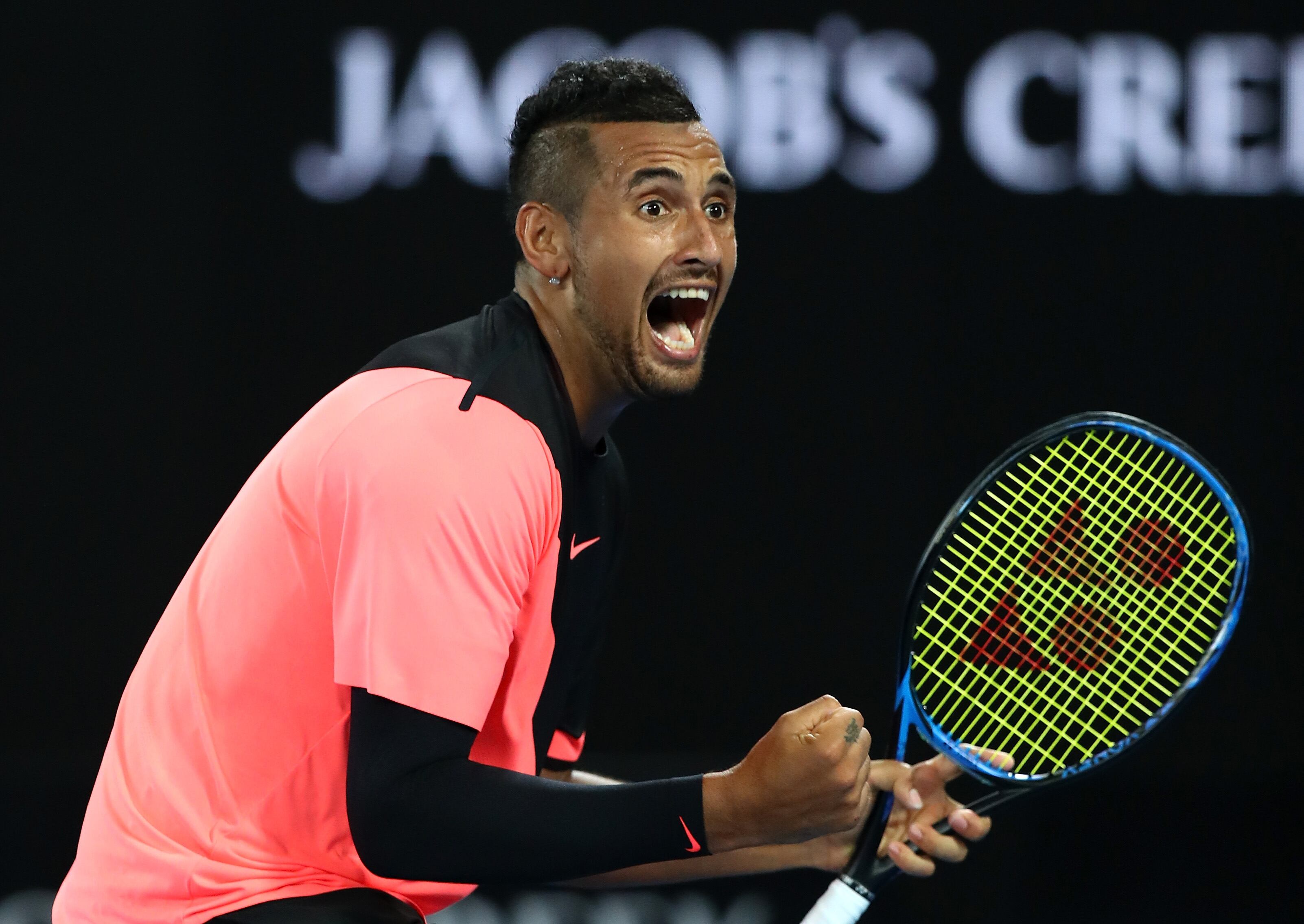 Nick Kyrgios, en un partido en el Open de Australia