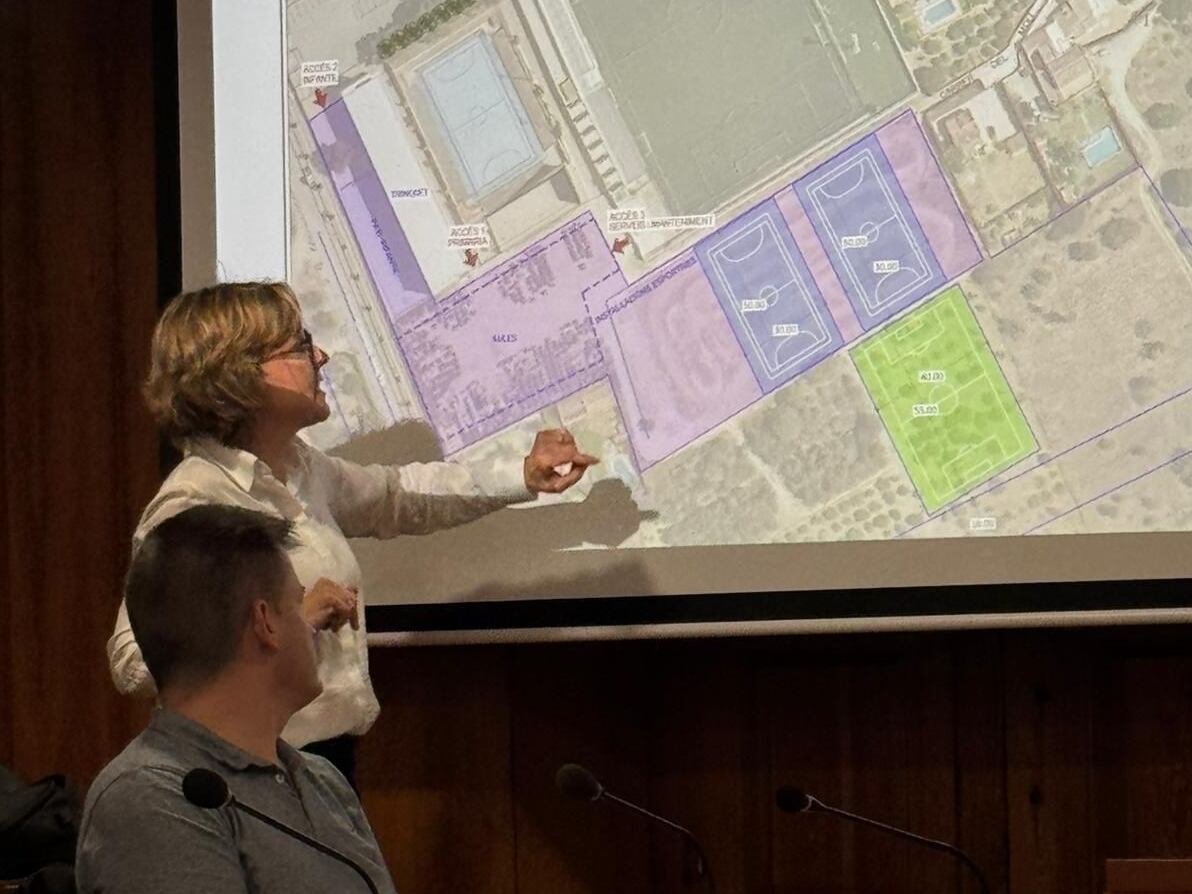 La alcaldesa de Xàbia, Rosa Cardona, explicando en el pleno los criterios del proyecto