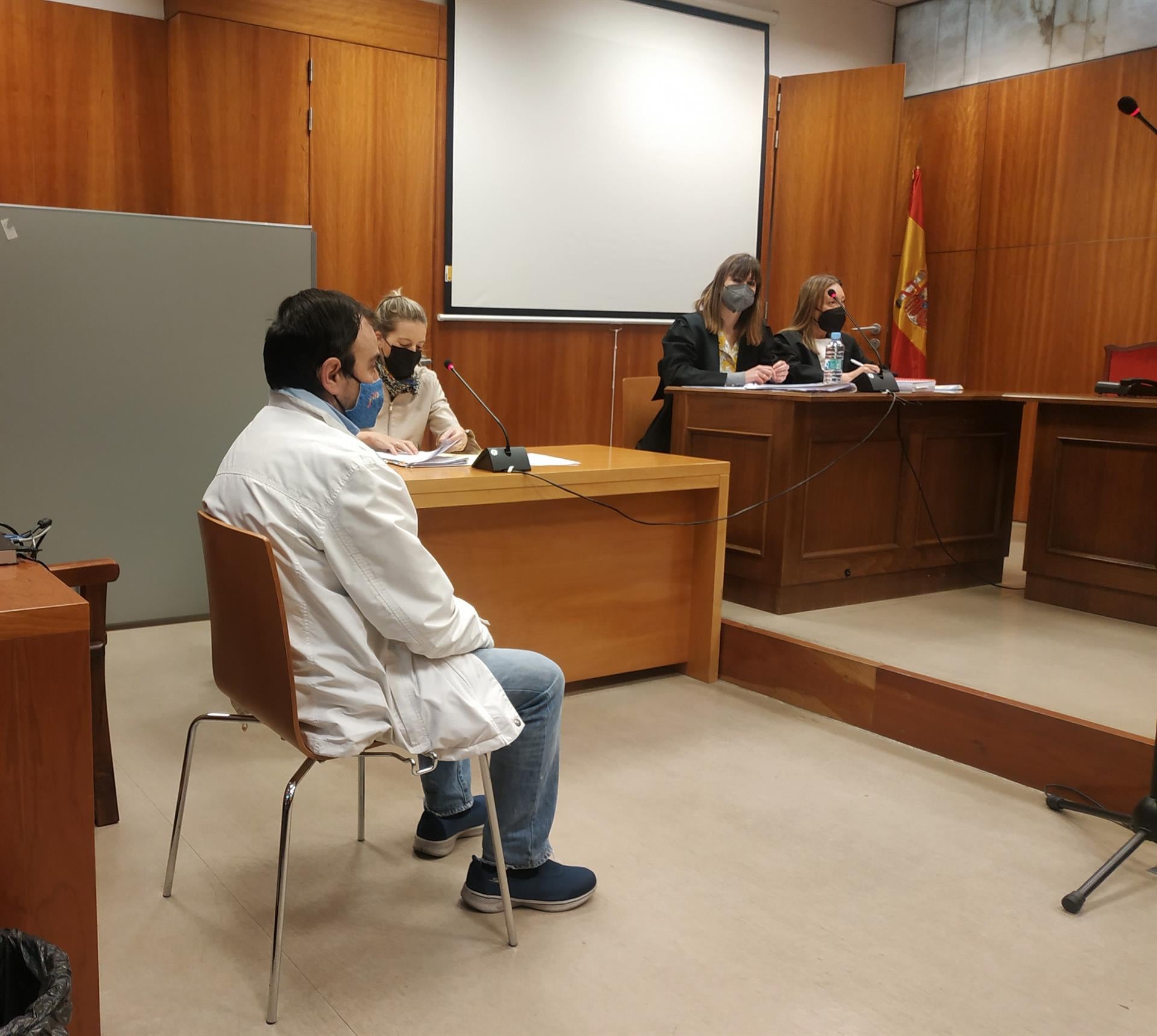 El militar acusado durante el juicio en el que se ha limitado a reconocer su culpabilidad