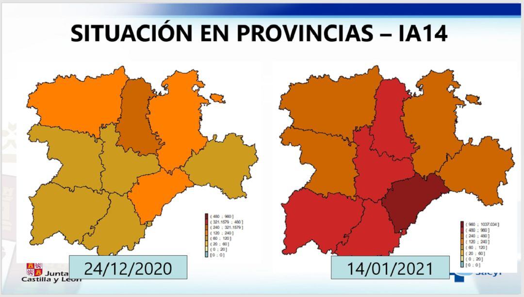 La situación empeora rápidamente en Segovia, Palencia y Ávila