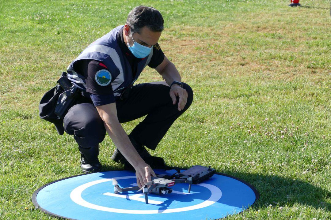 Nuevo dron de la Policía municipal de Móstoles