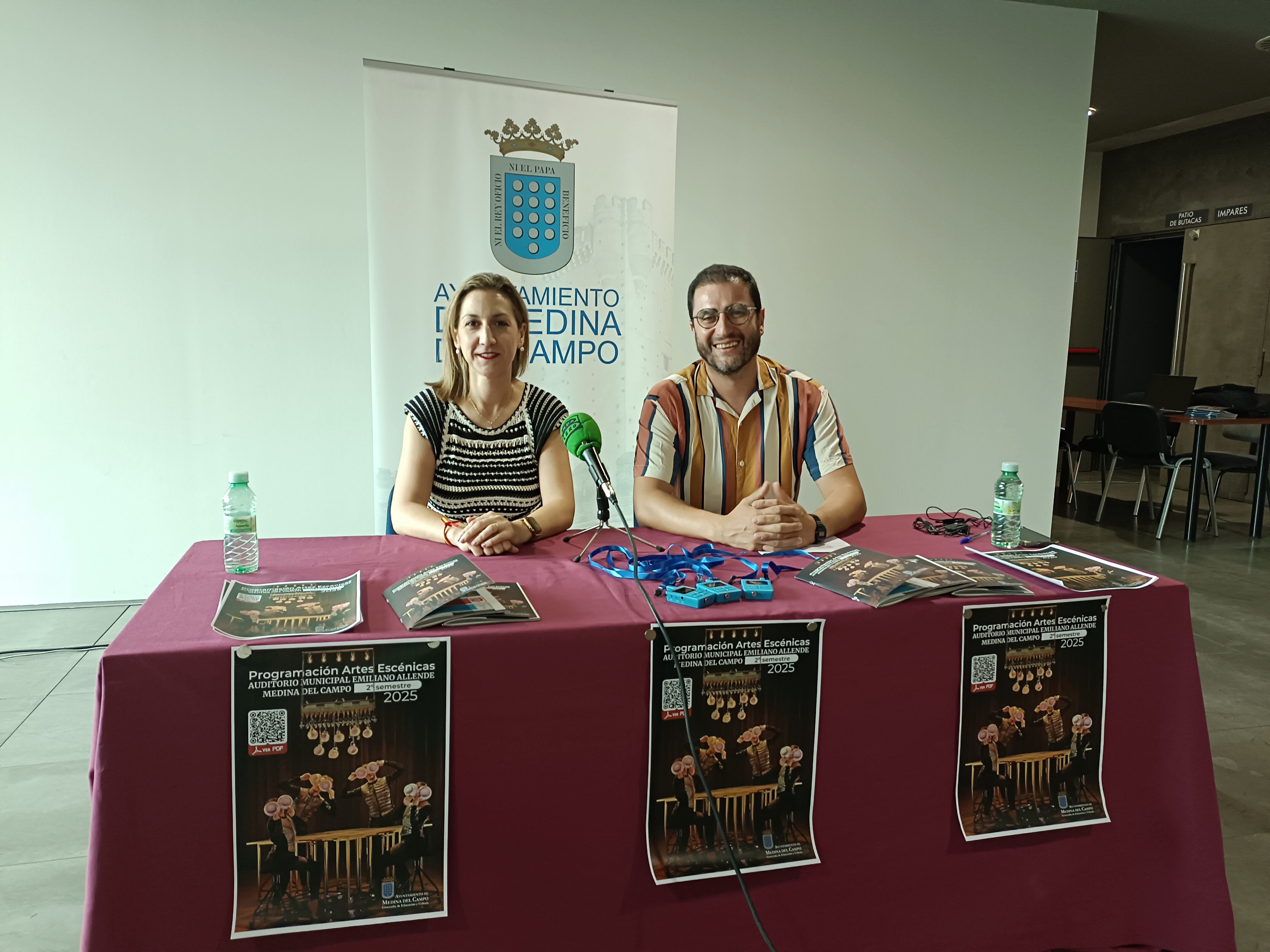 La concejala de Cultura, Cristina Aranda, y el programador cultural, Javier Casado