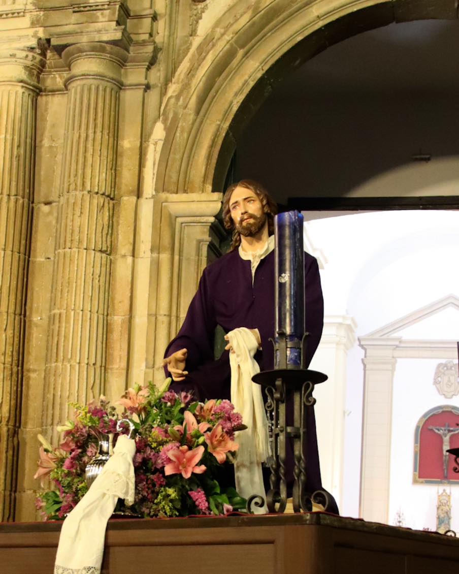 Jesús Divino Maestro, durante un Vía Crucis por las calles de Jaén capital a su salida de la Merced