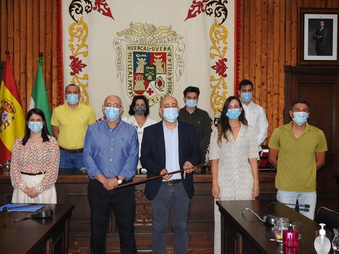 Los concejales populares junto al alcalde.