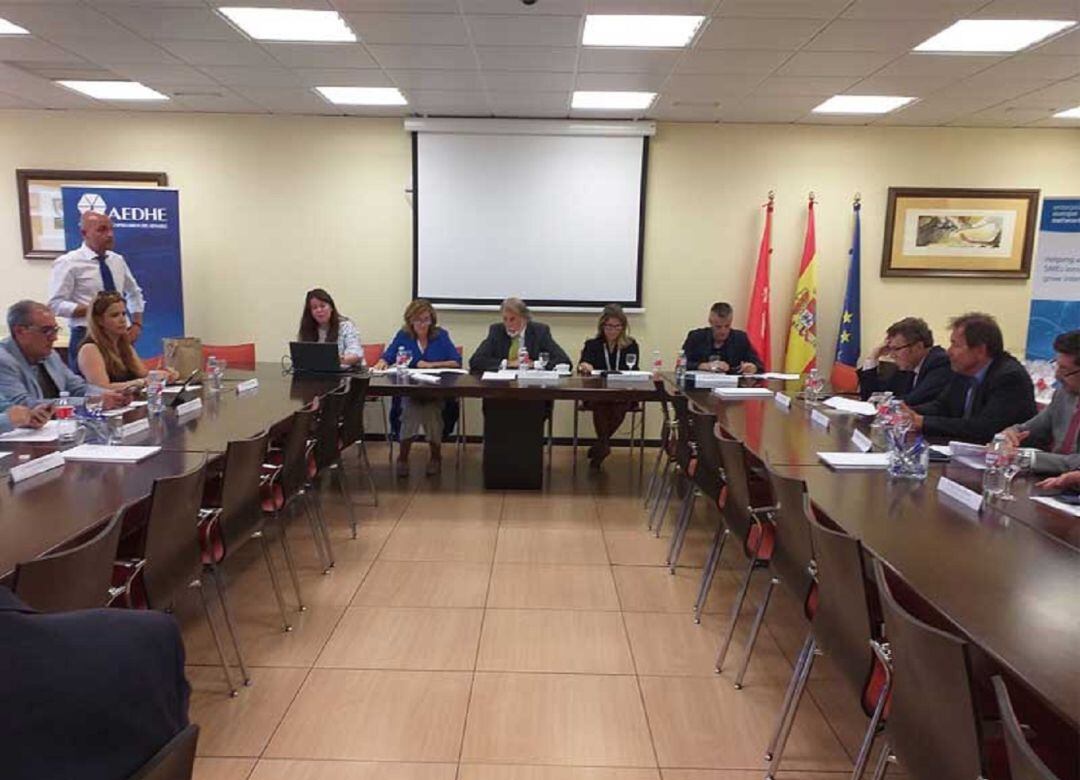 Mesa de trabajo de AEDHE.