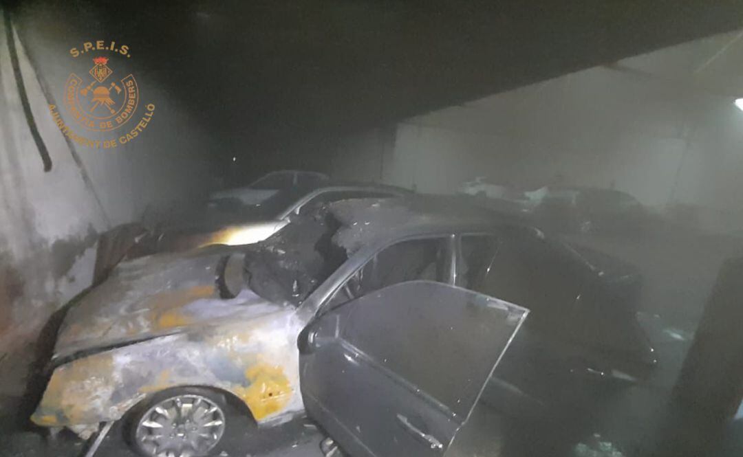 Incendio garaje calle Museros de Castelló