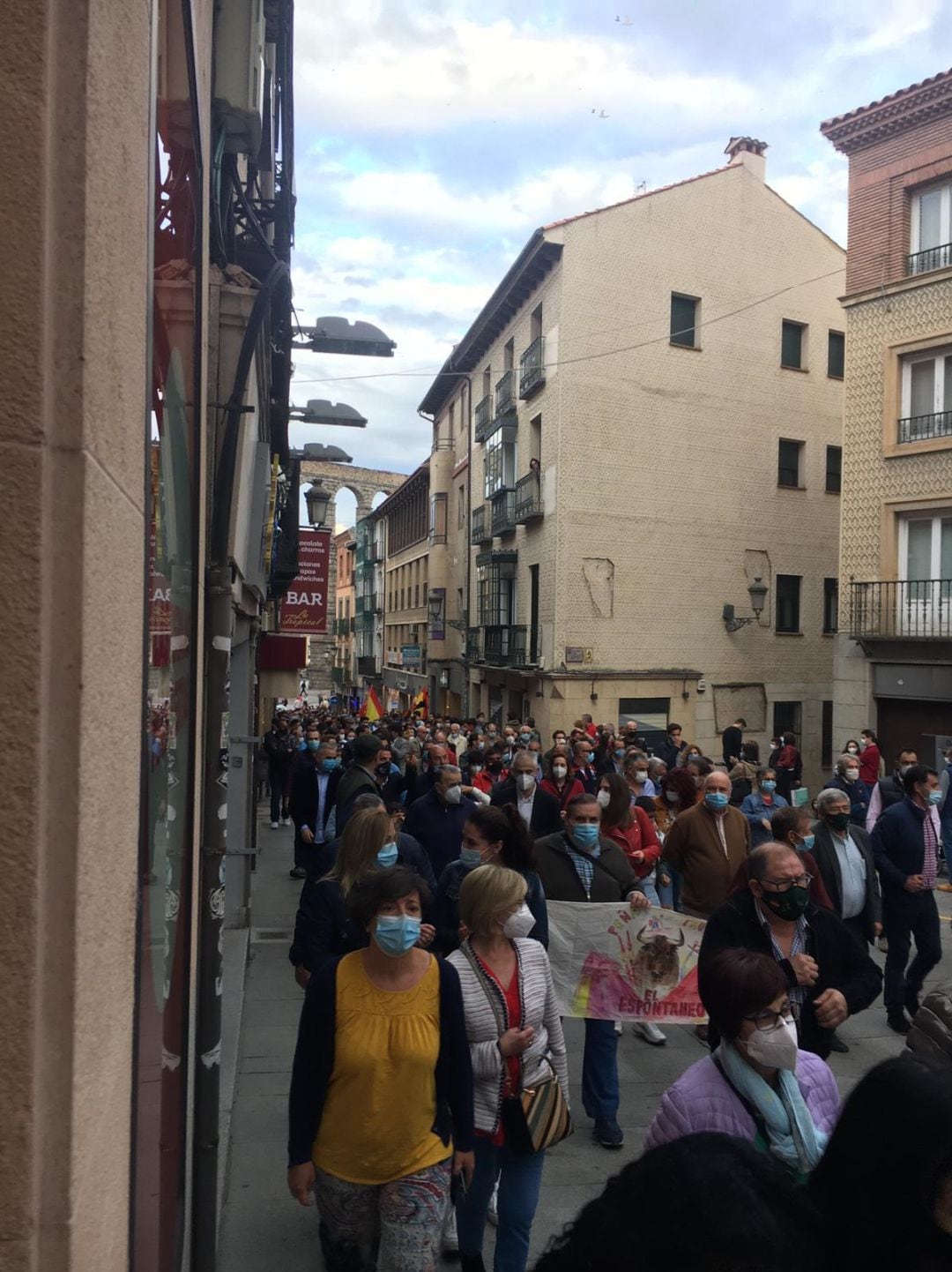 Doscientos segovianos se manifiestan en apoyo al sector taurino