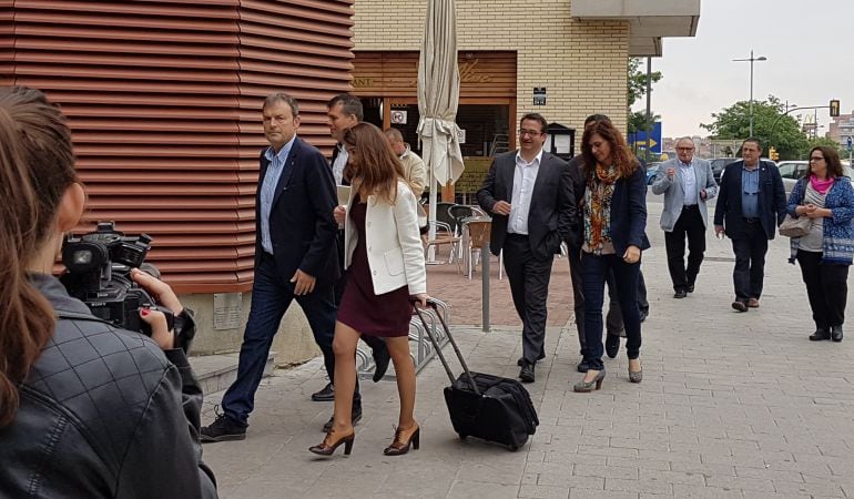 Calatayud entrant als jutjats de Reus. 