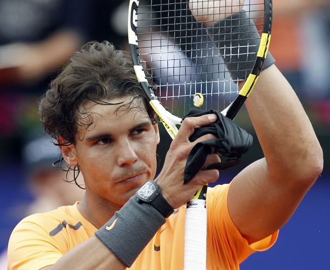 Nadal agradece al público su apoyo en su primera jornada en el Conde de Godó