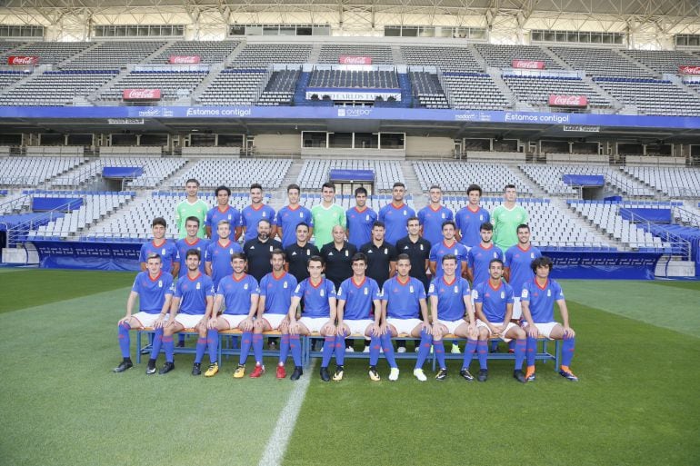 Plantilla del Real Oviedo Vetusta de la temporada 2017-2018.