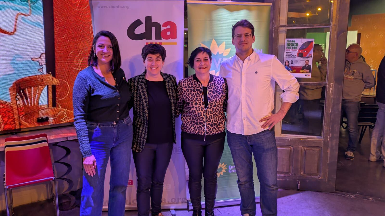 Mar González, Silvia Mellado, Sonia Alastruey y Jorge Pueyo