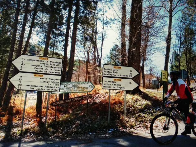 José Juan Luque de ruta por la Sierra de Segura. Año 2017