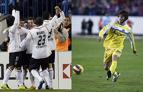 Valencia y Getafe, semifinalistas de la Copa