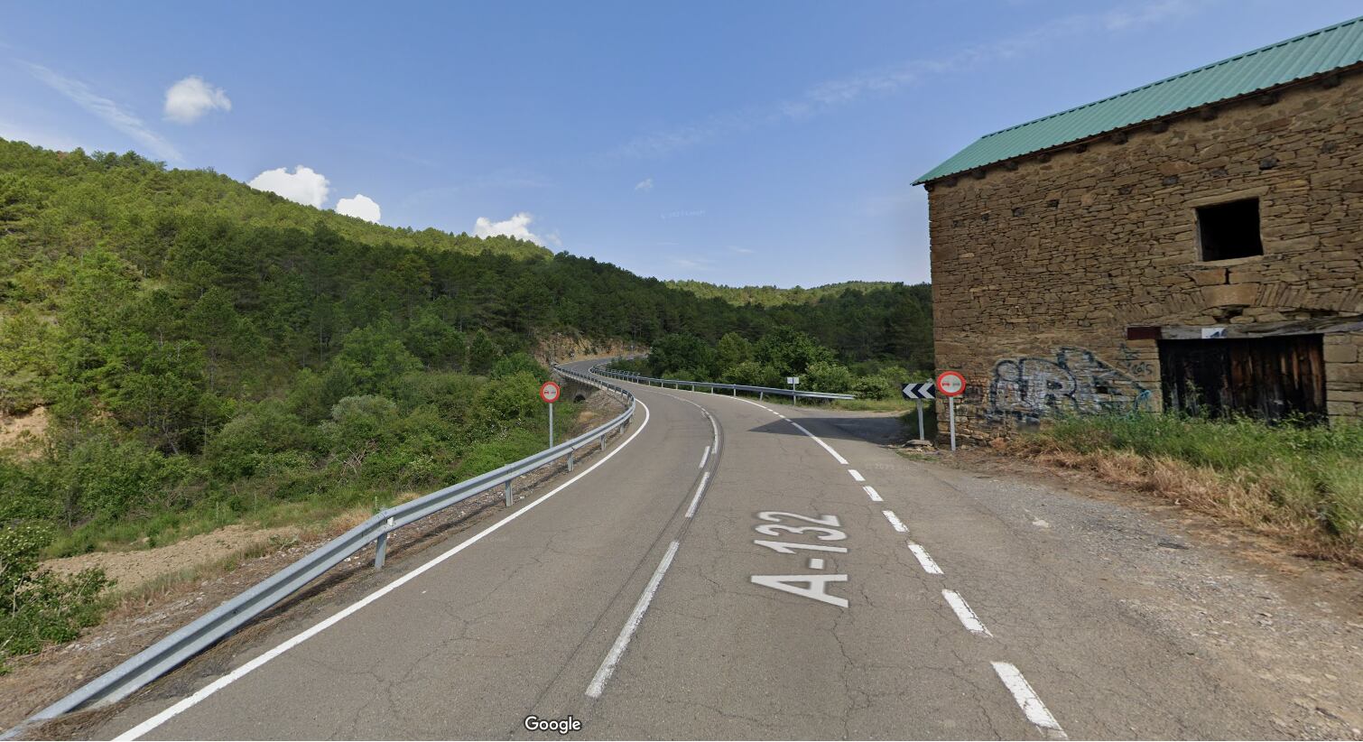 El suceso se producía en el punto kilométrico 59 de la carretera A-132