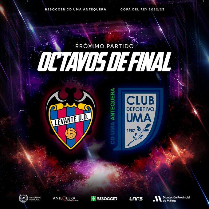 El Besoccer UMA Antequera se enfrentará al Levante en la Copa del Rey