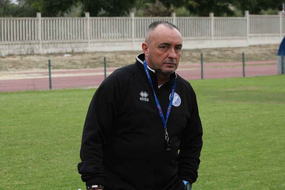 Josu Uribe durante un entrenamiento en el campo Pepe Ravelo