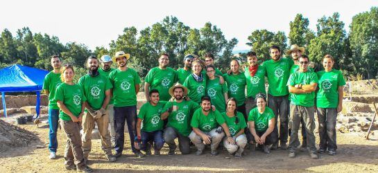 El equipo de excavación en la V campaña en el yacimiento de Ermita de Santa Potenciana