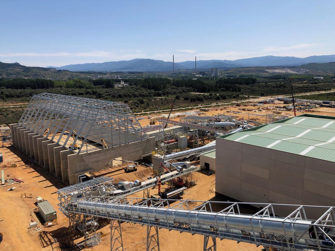 Aspecto de la obra del silo de la planta de Forestalia