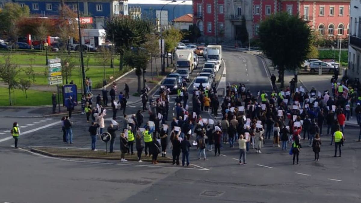 Hosteleros de A Coruña vuelven a manifestarse para reclamar ayudas