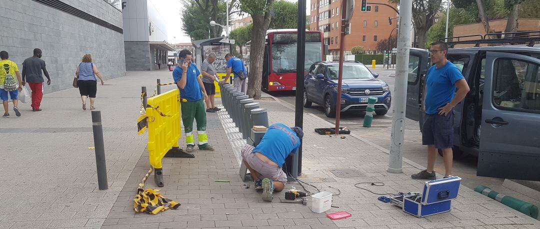 Las estaciones de préstamo de bicicletas han terminado de instalarse estos días