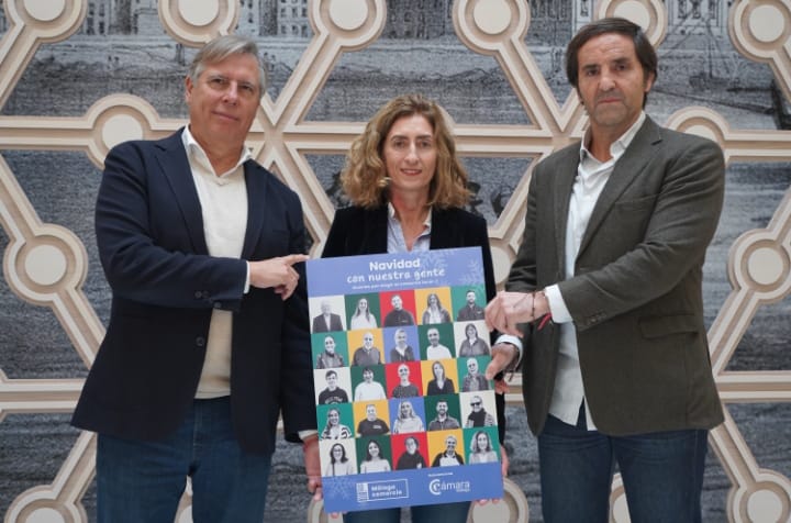 José Carlos Escribano, Lorena García y Norberto Obregón durante la presentación de la campaña