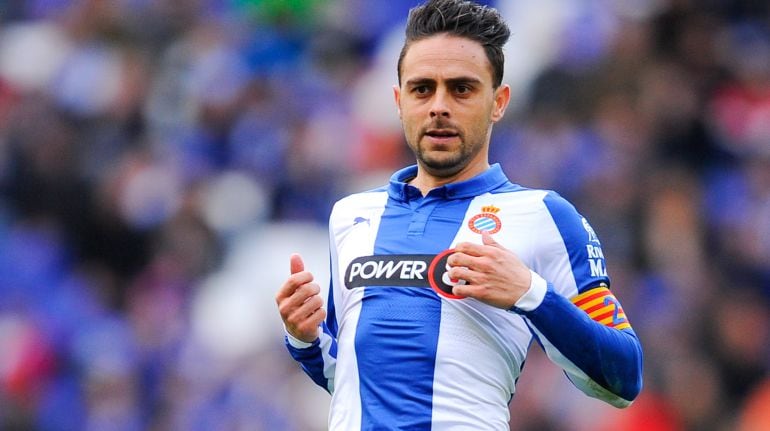 Sergio García, durante un partido con el Espanyol