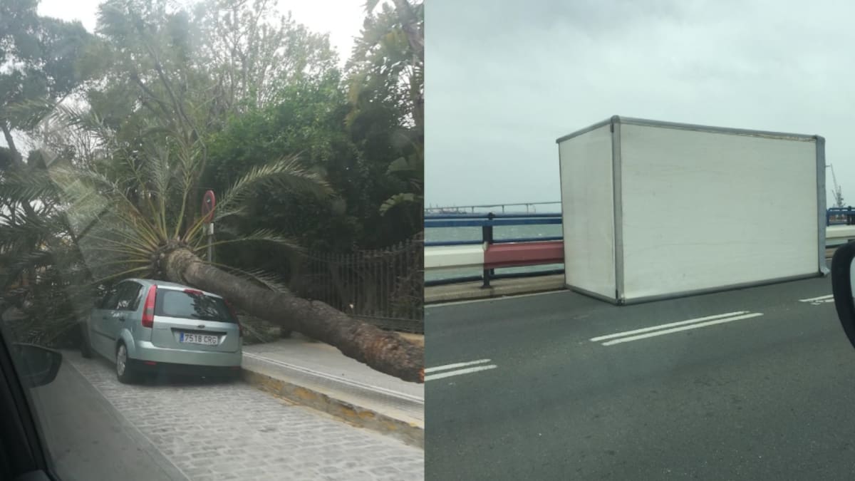 El temporal se hace notar en Cádiz