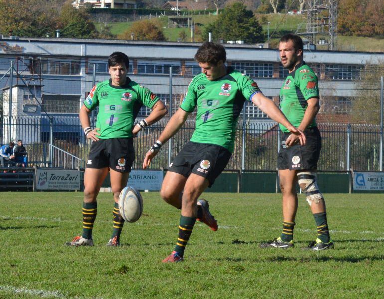 Jugadores del Bizkaia Gernika en un partido de División de Honor