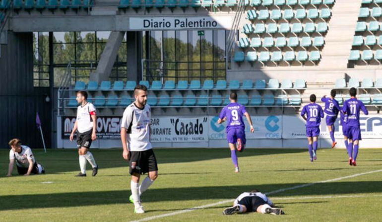 Momento del último partido de liga en el que el C. Rodrigo perdía la categoría