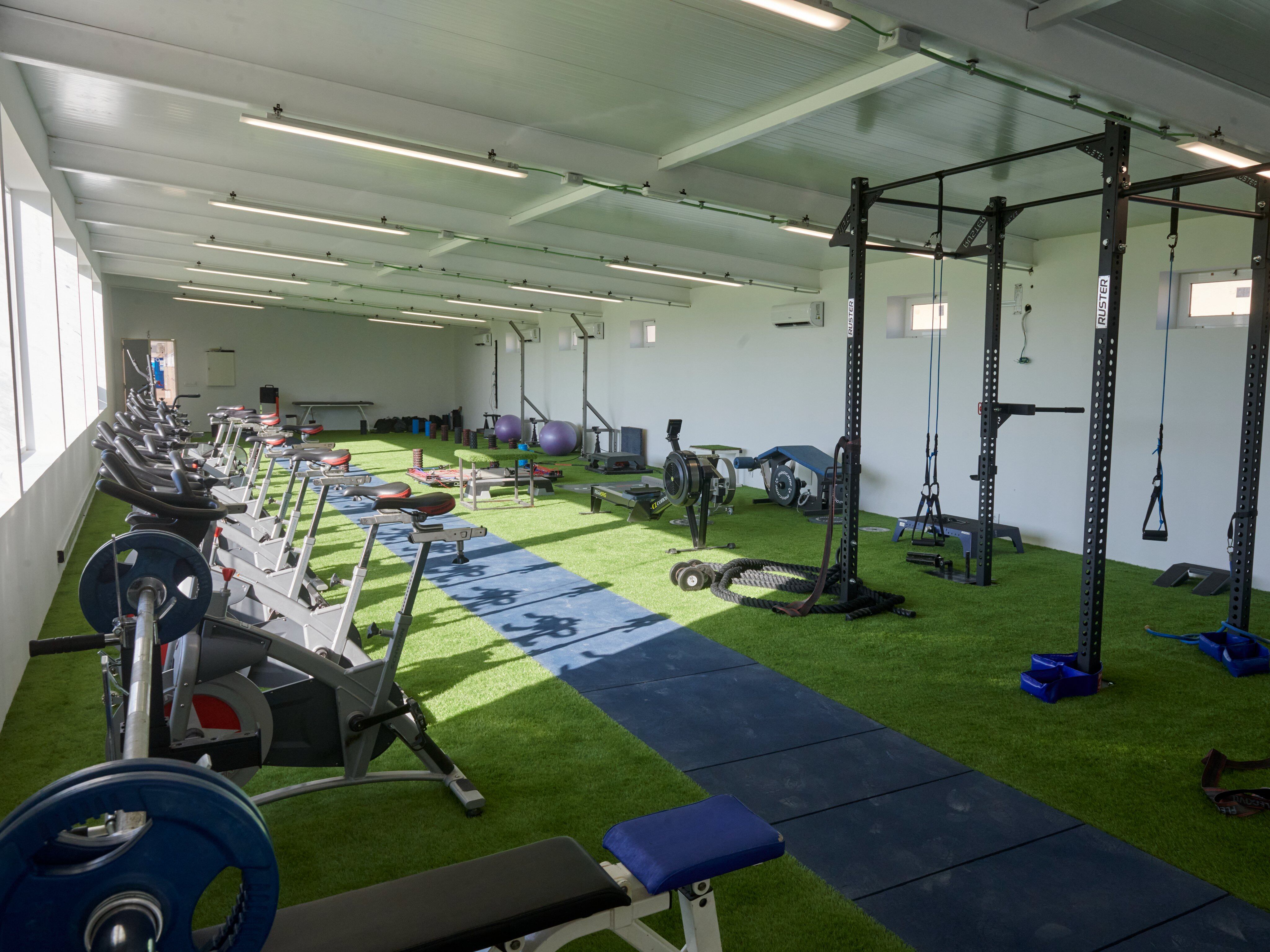 Imagen del nuevo gimnasio del Real Zaragoza en la Ciudad Deportiva