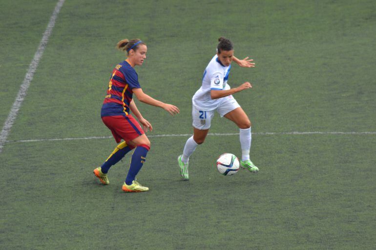 Acción de un encuentro del Granadilla Tenerife