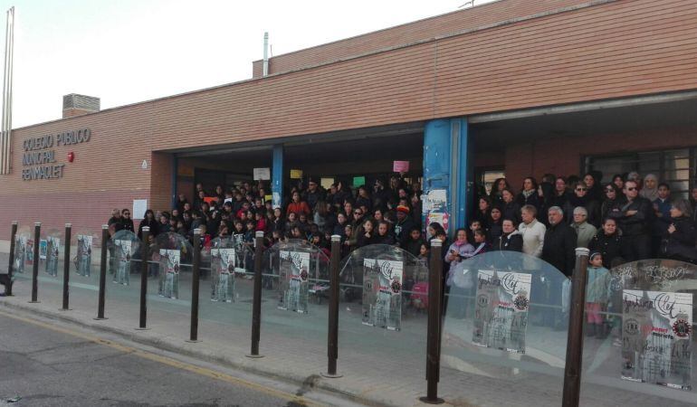 Protesta escolares del Colegio Municipal de Benimaclet