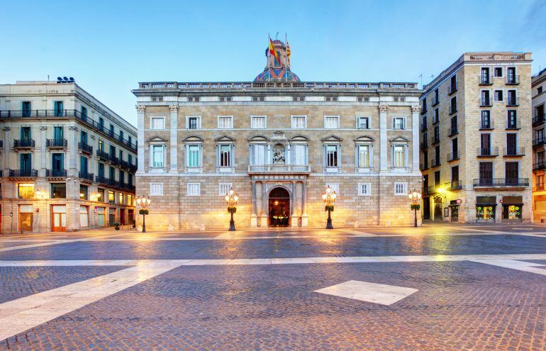 El Palau de la Generalitat, a la plaça de Sant Jaume de Barcelona