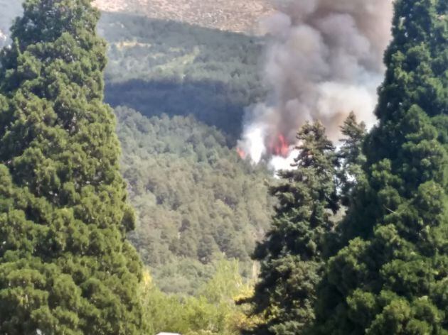 Incendio en el Real Sitio de San Ildefonso