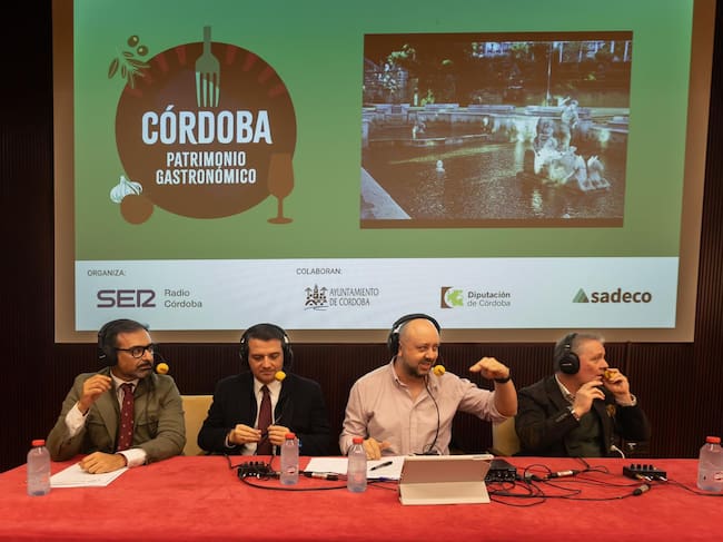 Felix Romero, Jose María Bellido y Jose Manuel Bajo, en Córdoba Patrimonio Gastronómico