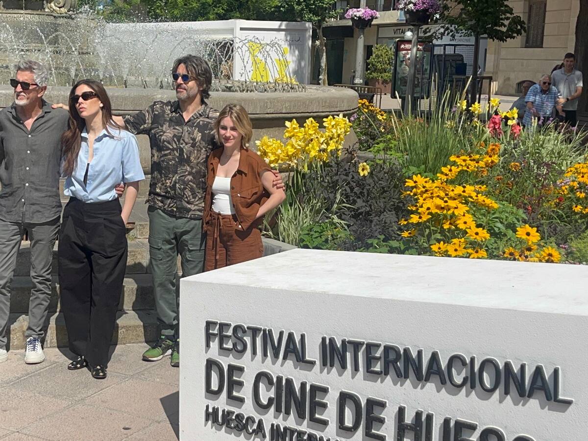 Antonio Hernández, Eduardo Noriega y Blanca Suárez en Huesca