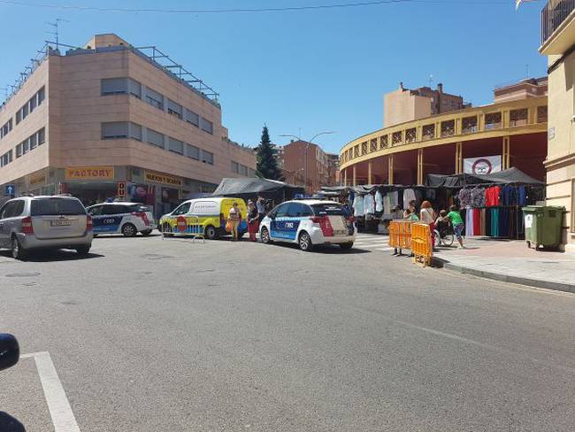 Mercadillo en la zona de la Plaza de Toros