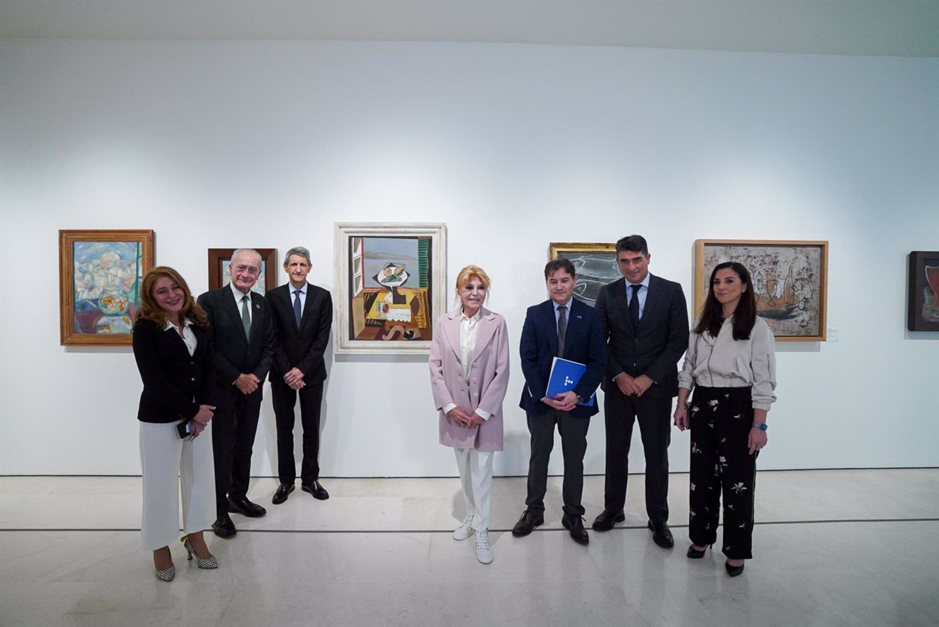Presentación de la exposición temporal 'Modernidad latente. Vanguardistas y renovadores en la figuración española (1920-1970). Colección Telefónica' en el Museo Carmen Thyssen Málaga