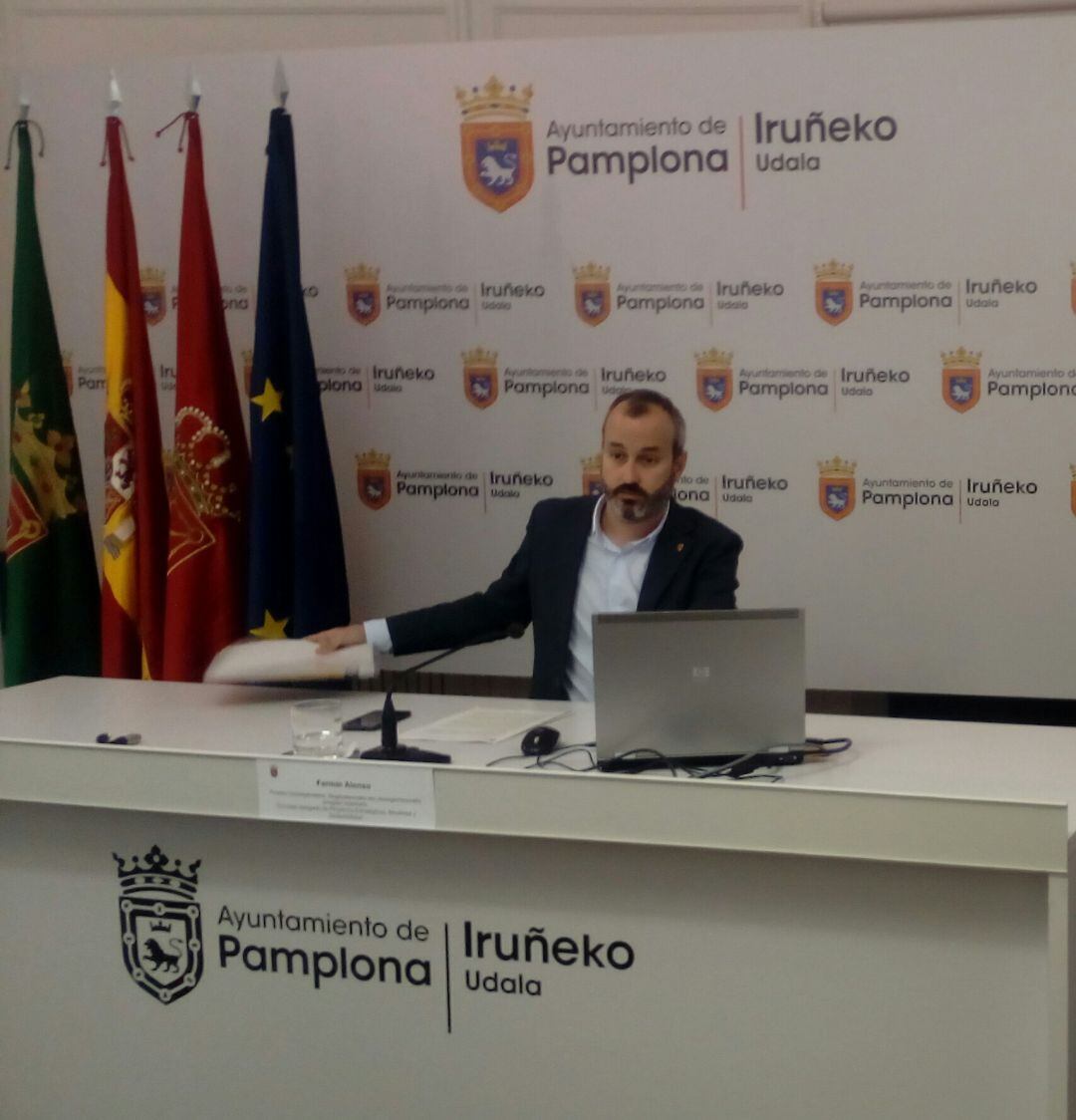 El concejal pamplonés de Proyectos Estratégicos, Movilidad y Sostenibilidad, Fermín Alonso