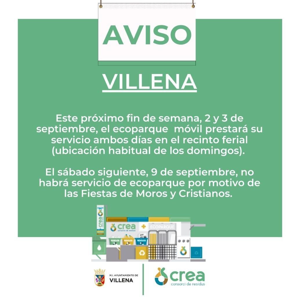 Cartel de los nuevos horarios