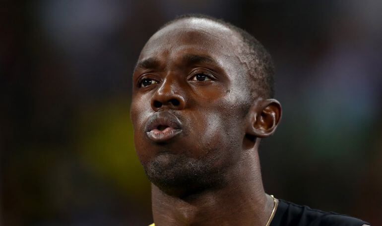 Primer plano de Usain Bolt