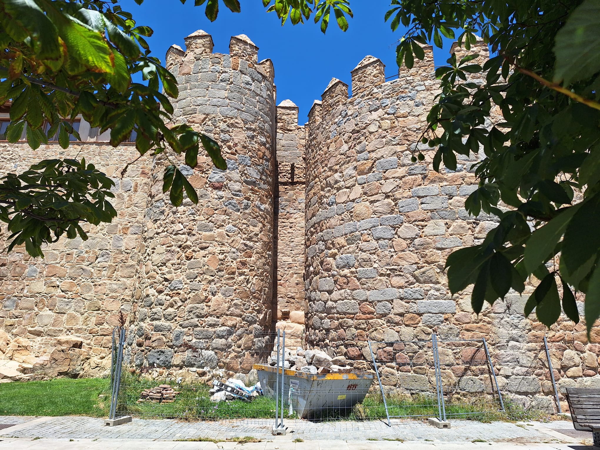 Estado de las obras en el paseo del Rastro