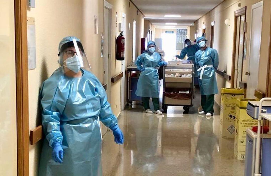 Planta para 'pacientes covid' dependiente del hospital Virgen de las Nieves de Granada en el Centro Sanitario Provincial Doctor Olóriz