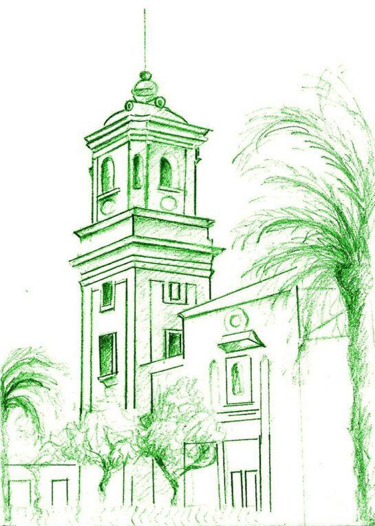 Dibujo de la Plaza Alta